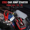 S ZEVZO ET03 Car Jump Starter 2500A Jump Starter Battery Pack for Up to 8.0L Gas and 7.0L Diesel Engines, 74Wh Portable 12V Jump Box with USB Ports, L