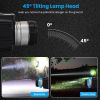 Motion Sensor LED Headlamp Zoomable Headlamp Flashlight Waterproof Outdoor Emergency Headlight with 3 Lighting Modes