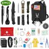 47 in 1 Survival Kits, Gifts for Men, Professional Survival Gear Equipment Tools First Aid Supplies for SOS Emergency Tactical Hiking Hunting Disaster