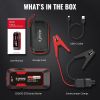 S ZEVZO ET03 Car Jump Starter 2500A Jump Starter Battery Pack for Up to 8.0L Gas and 7.0L Diesel Engines, 74Wh Portable 12V Jump Box with USB Ports, L