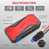 DBPOWER Peak 1600A 18000mAh Portable Car Jump Starter( up to 7.2 Gas;  5.5L Diesel Engines) Battery Booster with Smart Charging Port;  LCD Display;  I