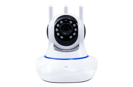 Intelligent Rotary Head Shaker Wifi Remote Wireless Network Three Antenna Camera Home Monitoring Hd Night Vision (Option: 1180 p Au)