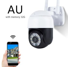 Wireless Outdoor Night Vision Wide-Angle Monitor (Option: 32G AU)