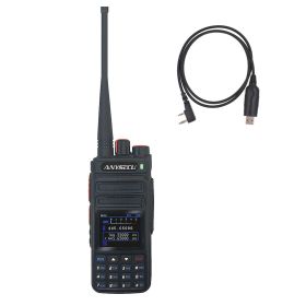 ANYSECU UVF9plus 10W UHF VHF Two Way Radio with Frequency Counter Function 6800mAh Dual Band Dual Standby Walkie Talkie (Color: UV-F9plus-USB)