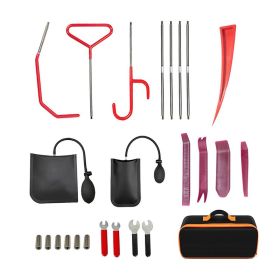 Multi-functional Car Emergency Kits Automotive Hand Tools for Outdoor (QTY: 25 pcs, Color: As pic show)