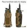 500ML Outdoor Water Bottle Kettle Walkie-talkie Storage Bags Tactical Molle Camping Climbing Hiking Backpack Water Bottle Holder